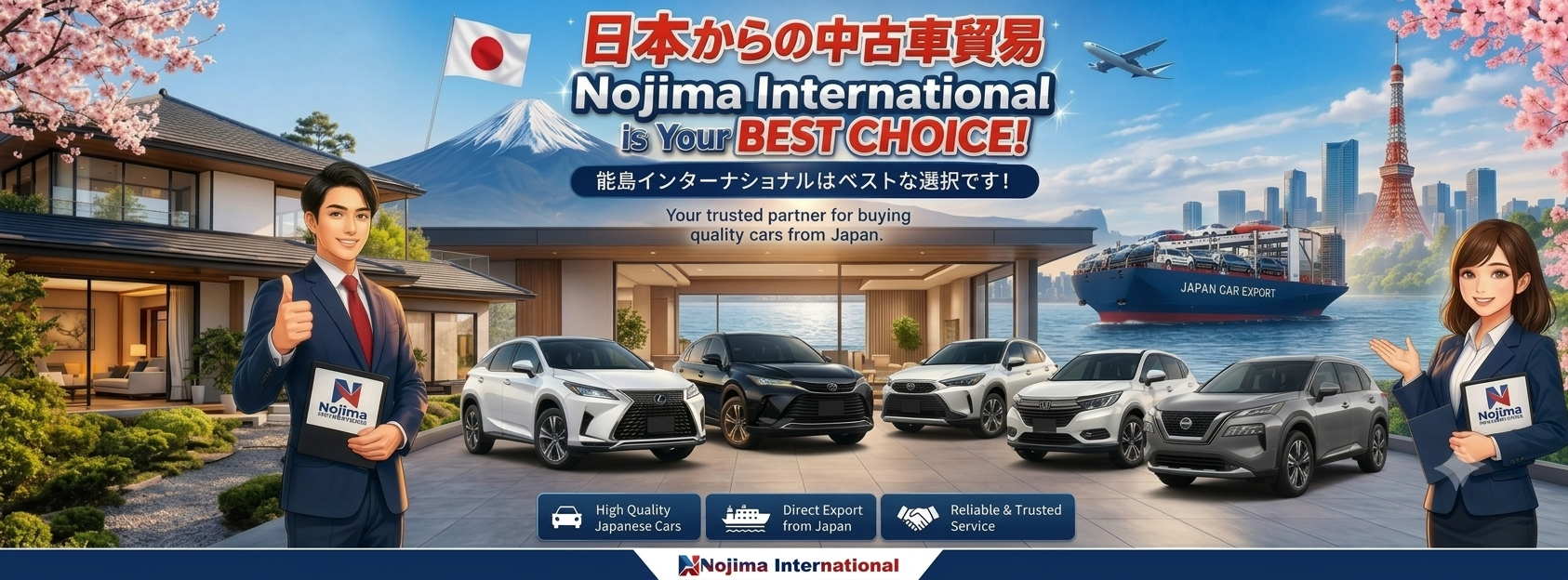 自動車販売 — 能島インターナショナル