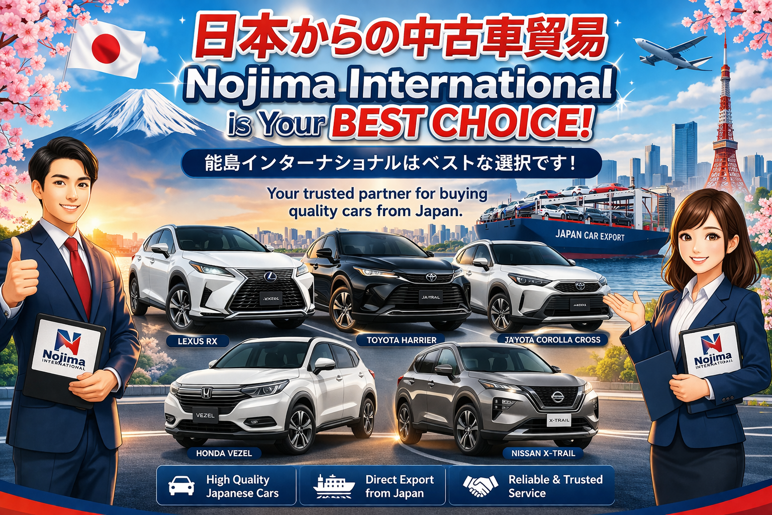 自動車販売 — 能島インターナショナル