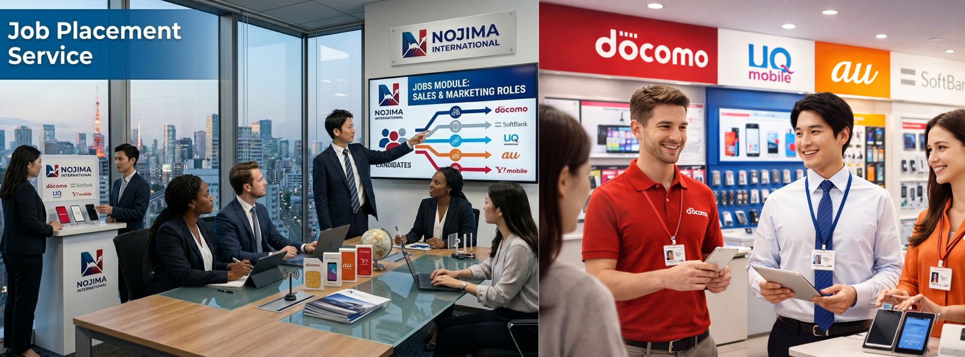 モバイルキャリア就職支援 — 能島インターナショナル